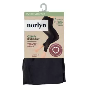 NORLYN COMFY TENCEL LEGGINGS BLACK 40-44 TAI 44-48