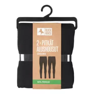 BLACK HORSE PITKÄT ALUSHOUSUT 2PACK S