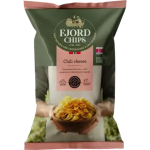 FJORDCHIPS CHILI-JUUSTO PERUNALASTUT 150G