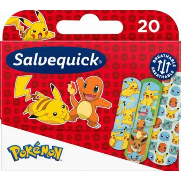 SALVEQUICK 20KPL POKEMON LASTENLAASTARI