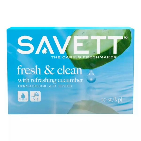 SAVETT FRESH&CLEAN KOSTEUSPYYHE 10KPL