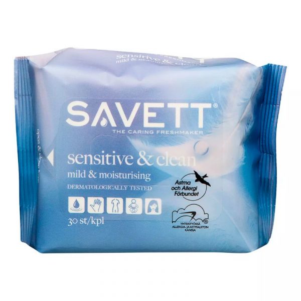 SAVETT 30KPL SENSITIVE PYYHE