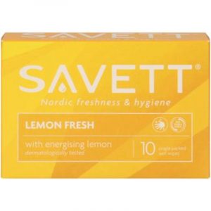 SAVETT LEMON KOSTEUSPYYHE 10KPL