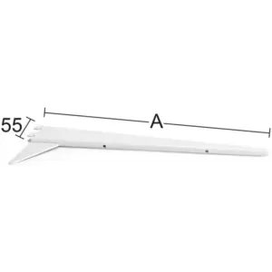 HABO U-HYLLYNKANNATIN 611 550MM VALKOINEN