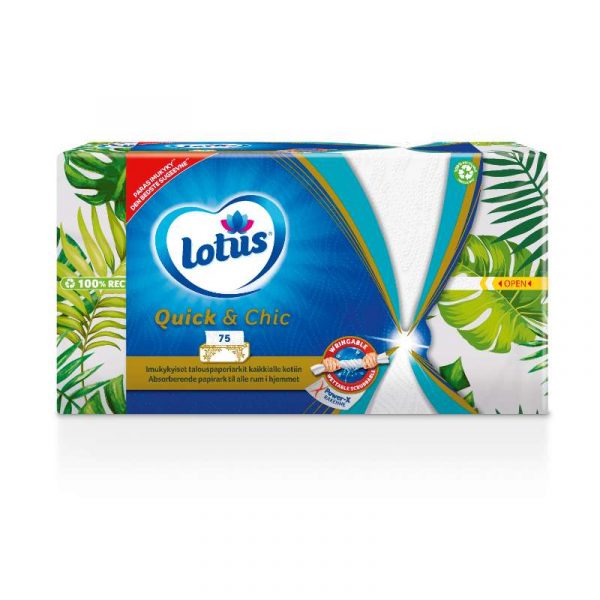 LOTUS QUICK&CHIC TALOUSPAPERIARKKI 75 KPL