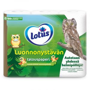 LUONNONYSTÄVÄN TALOUSPAPERI 3 RULLAA