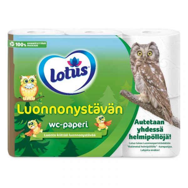 LUONNONYSTÄVÄN WC-PAPERI 6 RULLAA