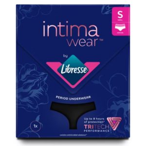 LIBRESSE INTIMAWEAR HIPSTER BLACK S KUUKAUTISALUSHOUSUT