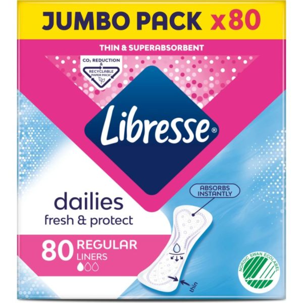 LIBRESSE REGULAR 80KPL JUMBO PIKKUHOUSUNSUOJA