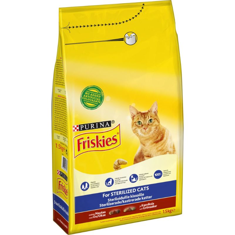 KISSANRUOKA FRISKIES 1,5KG NAUTA&KANA