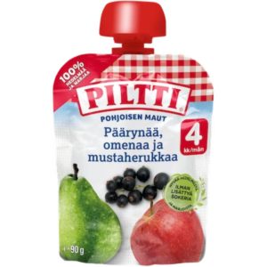 PILTTI PÄÄRYNÄÄ OMENAA JA MUSTAHERUKKAA