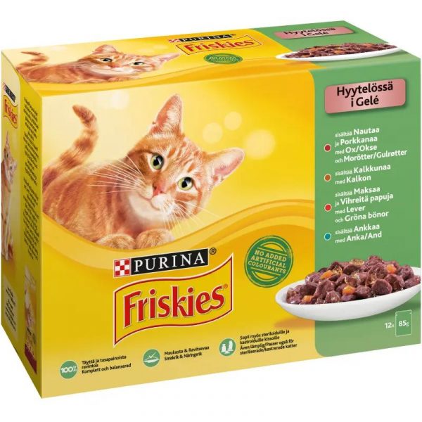 FRISKIES 12X85G HYYTELÖSSÄ LAJITELMA