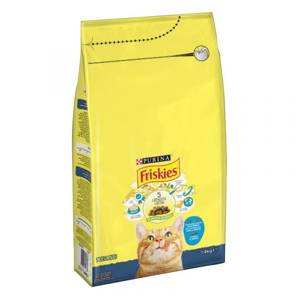 FRISKIES STERILIZED LOHTA JA KASVIKSIA 1,4KG