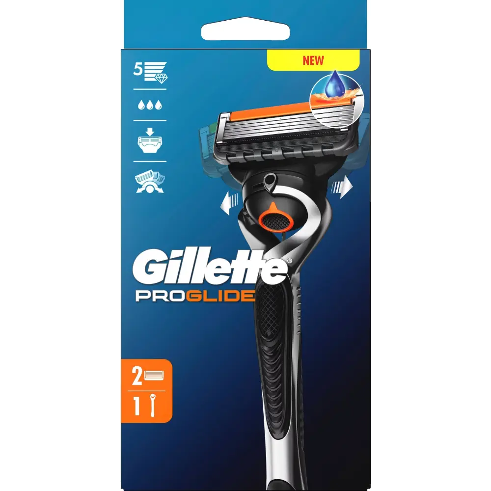 GILLETTE PROGLIDE PARTAHÖYLÄ+1 VAIHTOTERÄ