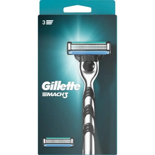 GILLETTE MACH3 BASE PARTAHÖYLÄ +2TERÄÄ