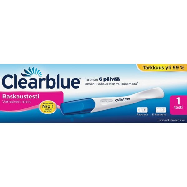 CLEARBLUE VARHAINEN TULOS RASKAUSTESTI