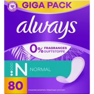 ALWAYS PIKKUHOUSUNSUOJA 80KPL NORMAL