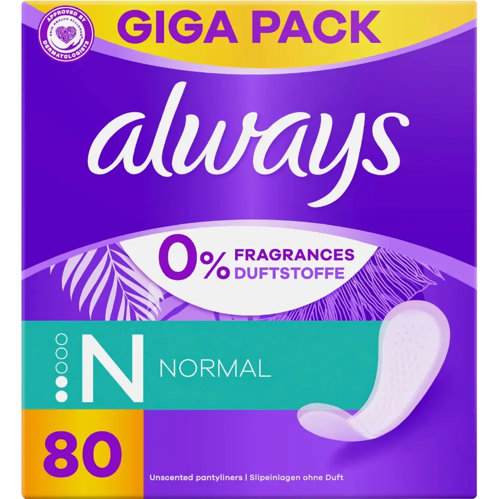 ALWAYS PIKKUHOUSUNSUOJA 80KPL NORMAL