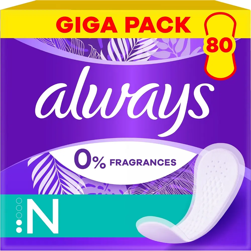 ALWAYS PIKKUHOUSUNSUOJA 80KPL NORMAL