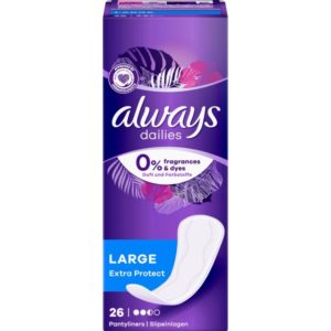 ALWAYS DAILIES EXTRA PROTECT LARGE 26KPL
