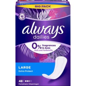 ALWAYS DAILIES EXTRA PROTECT LARGE 48KPL