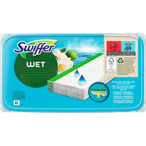 SWIFFER KOSTEAT LATTIANPUHDISTUSPYYHKEET 24KPL