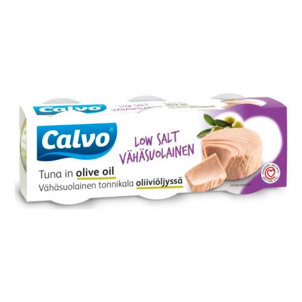 CALVO TONNIKALA VÄHÄSUOLAINEN 3X80G