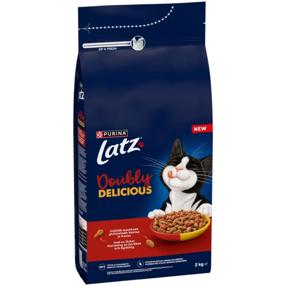 LATZ DOUBLE DELICIOUS NAUTAA KISSAN KUIVARUOKA 2KG