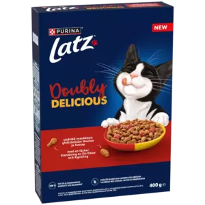 LATZ DOUBLYDELICIOUS ADULT NAUTA,KANA&PUNAJUURI KISSAN KUIVARUOKA400G