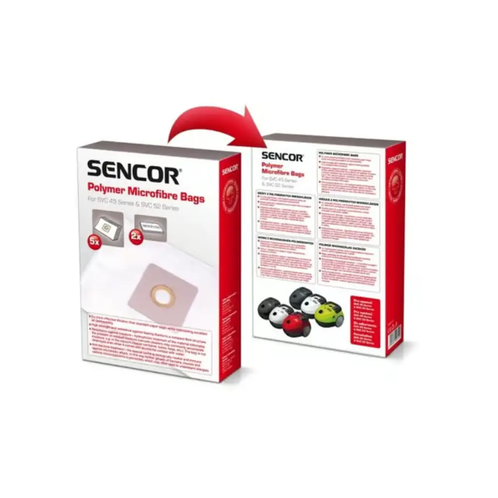 SENCOR SVC45/52 PÖLYNIMURIPUSSIT MIKROKUITUISET PUSSIT