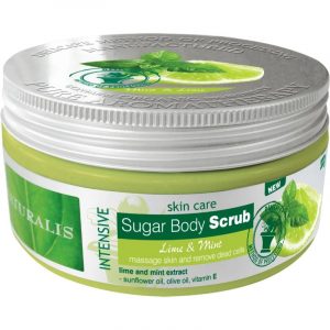 NATURALIS SUGAR BODY SCRUB KUORINTAVOIDE LIME&MINT 300G