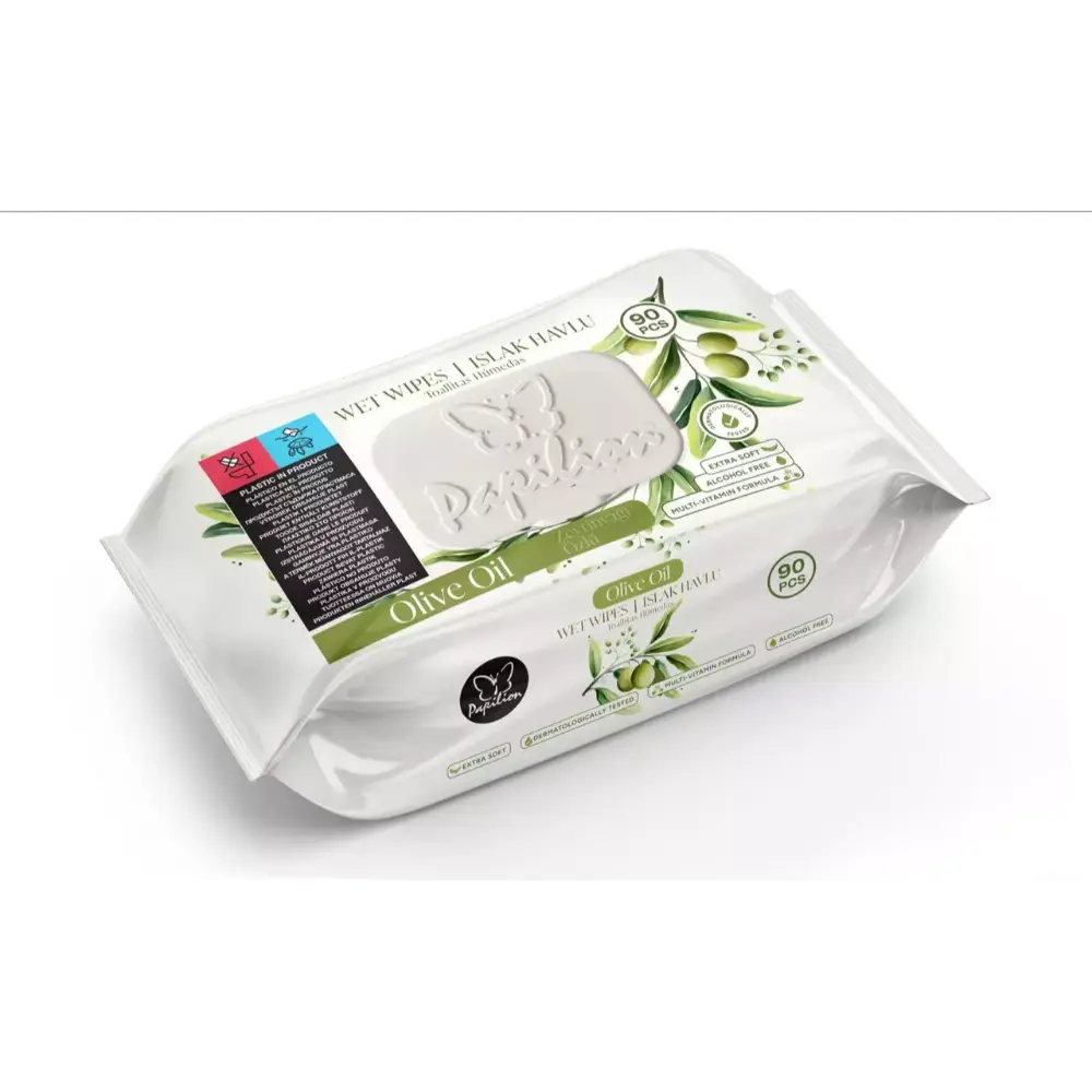 PAPILLON ISO KOSTEUSPYYHE OLIIVI 90KPL