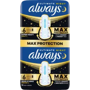 Always Ultra Ultimate Night S6 yöside12kpl
