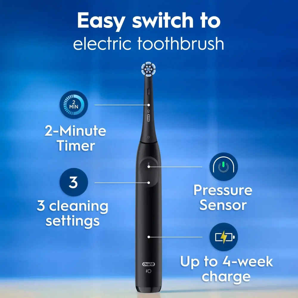 ORAL-B IO 2 SÄHKÖHAMMASHARJA 612272,MUSTA