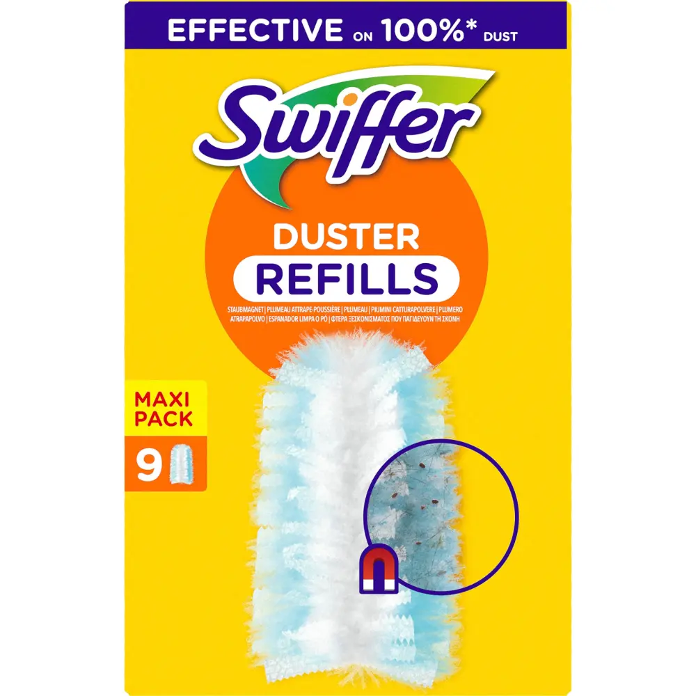 SWIFFER DUSTER VAIHTOPÄÄT 9KPL PÖLYHUISKAAN