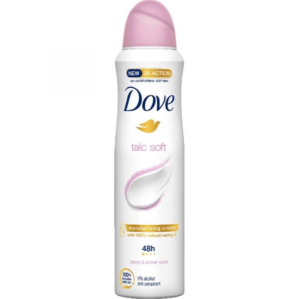 DOVE 150ML TALC SOFT SPRAY