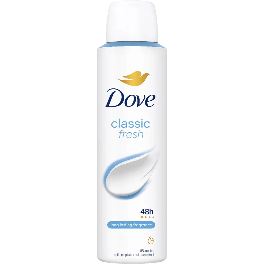 DOVE SPRAY CLASSIC FRESH ANTIPERSPIRANTTI DEODORANTTISPRAY150ML