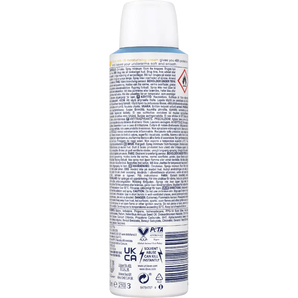DOVE SPRAY CLASSIC FRESH ANTIPERSPIRANTTI DEODORANTTISPRAY150ML