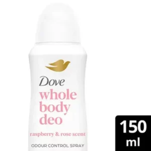 DOVE WHOLE BODY SPRAY 150ML RASBERRY