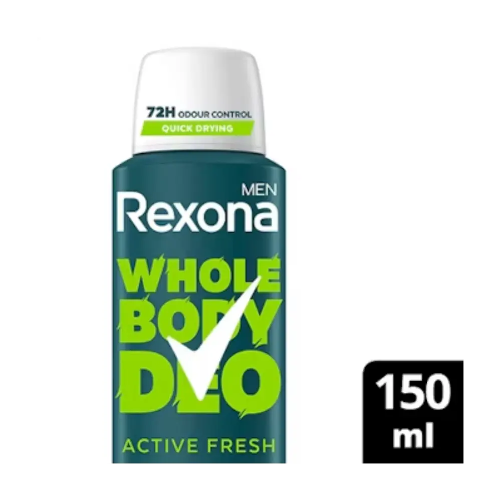 REXONA MEN WHOLE BODY DEODORANTTISPRAY ACTIVEFRESH150ML