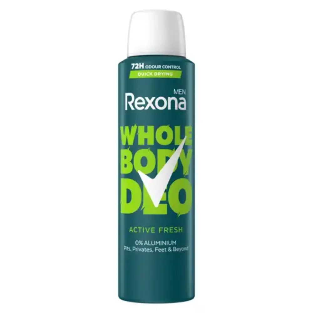 REXONA MEN WHOLE BODY DEODORANTTISPRAY ACTIVEFRESH150ML