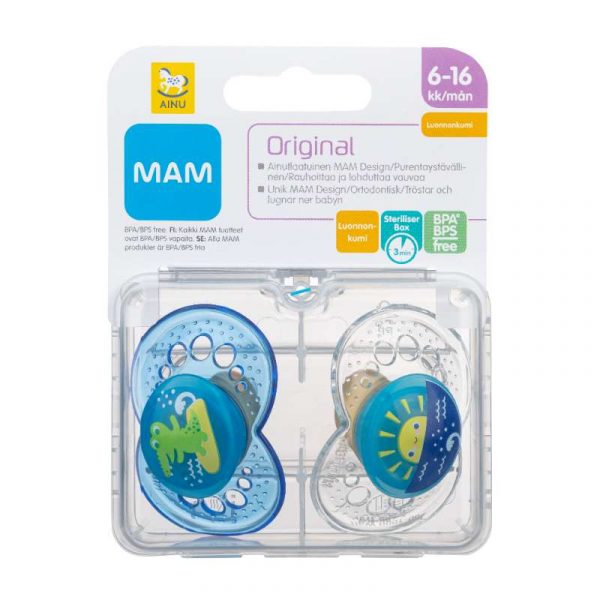 AINU MAM ORIGINAL TUTTI 6-16 KK LUONNONKUMI 2 KPL