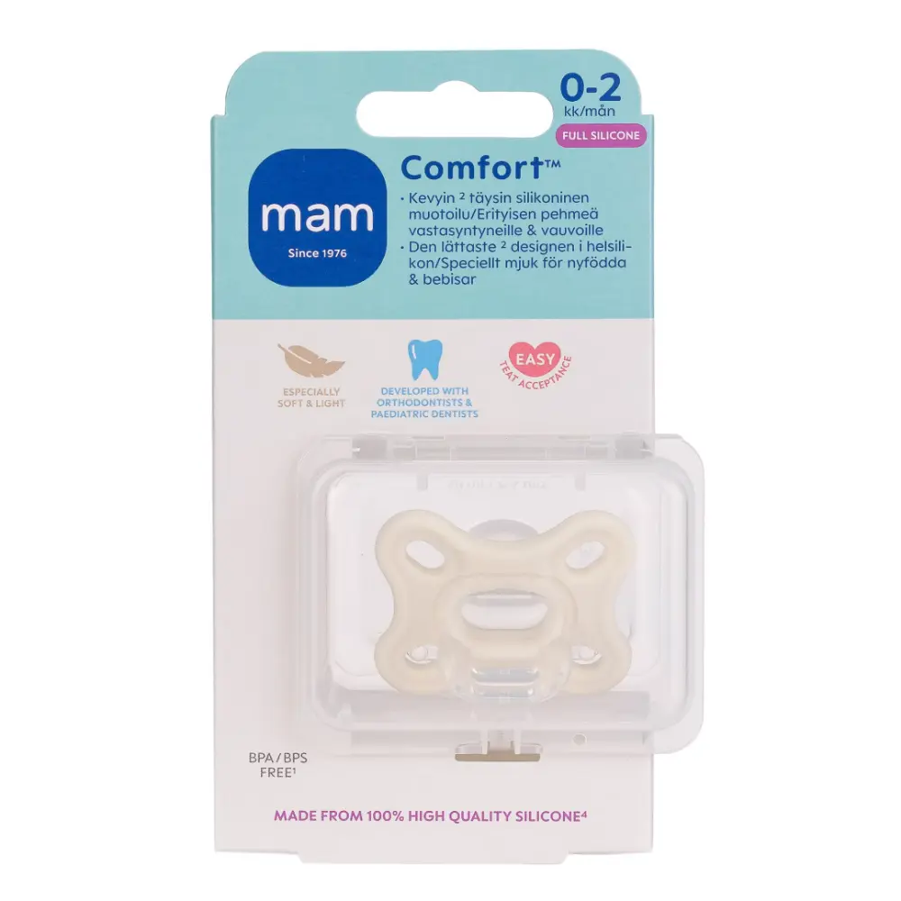 MAM COMFORT SILIKONITUTTI 0-2KK