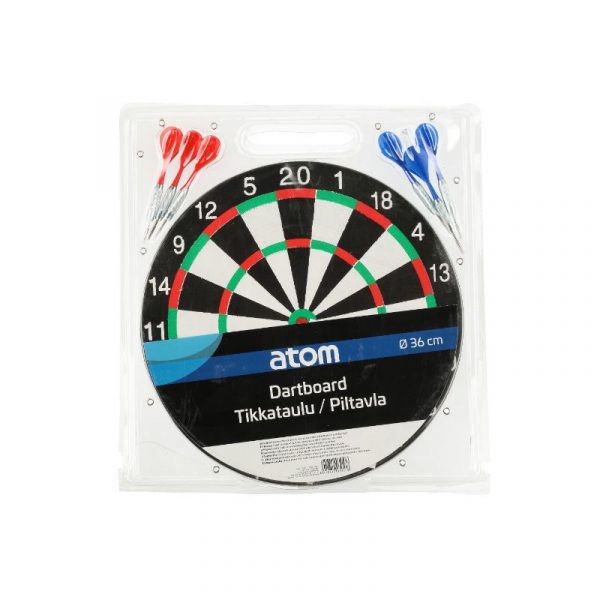 ATOM TIKKATAULU +TIKAT 6KPL DARTS