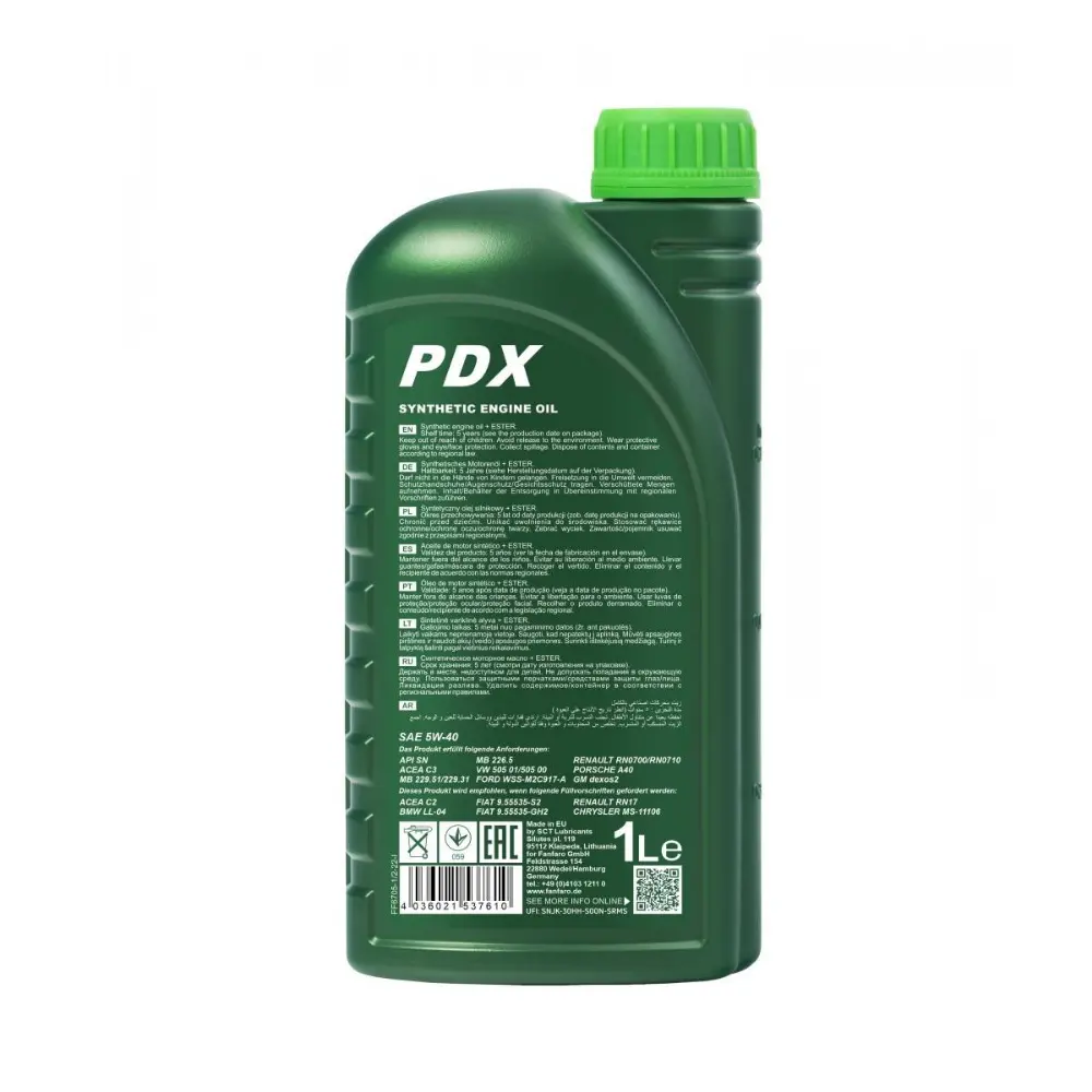 FANFARO PDX C3 5W-40 1L MOOTTORIÖLJY