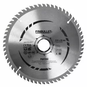 FINBULLET PYÖRÖSAHANTERÄ 210MM 60T 30MM
