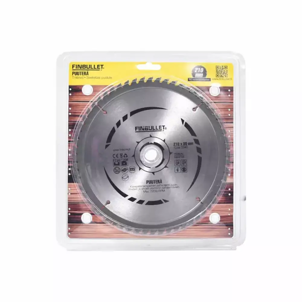 FINBULLET PYÖRÖSAHANTERÄ 210MM 60T 30MM