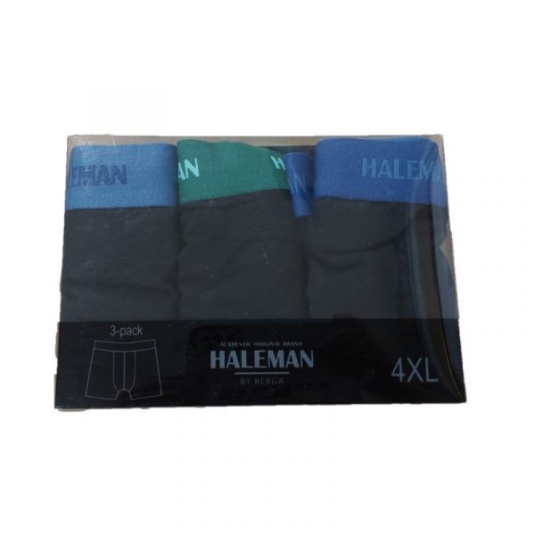 MIESTEN BOXERIT 3-PACK HALEMAN MUSTA