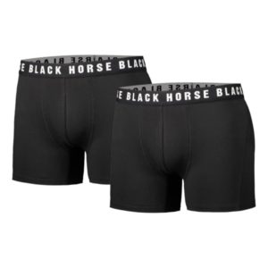 BLACK HORSE BOXERIT 2-PACK MUSTA