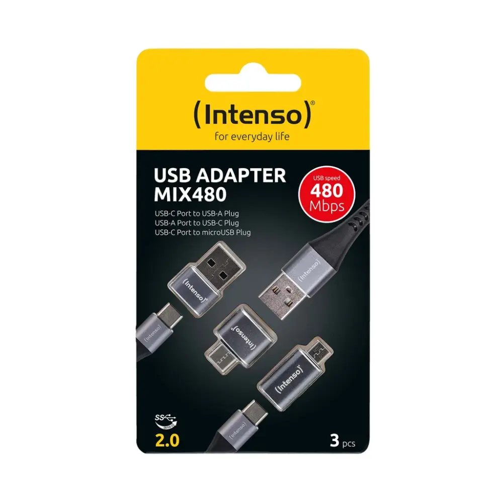 INTENSO ADAPTERIPAKETTI USB MIX480